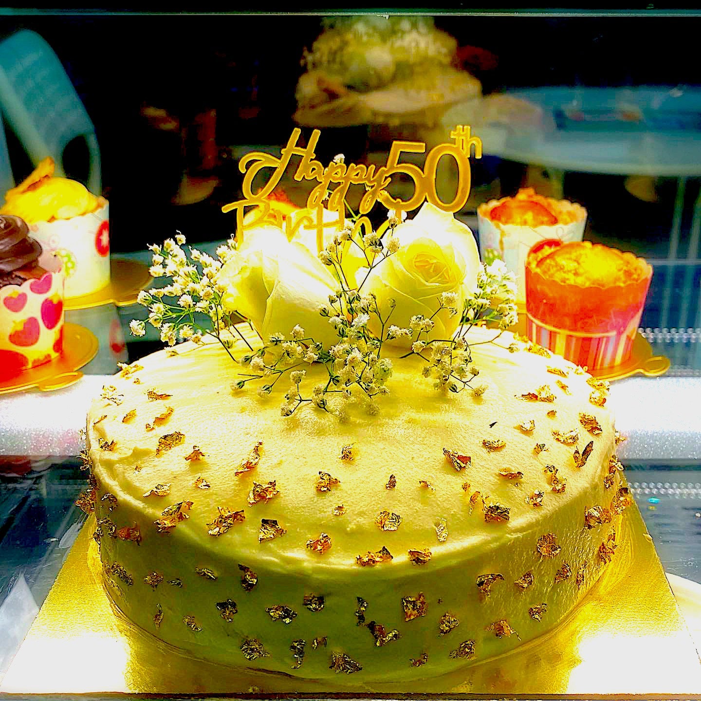 A Yellow Simple Pineapple Cake - Bakersfun